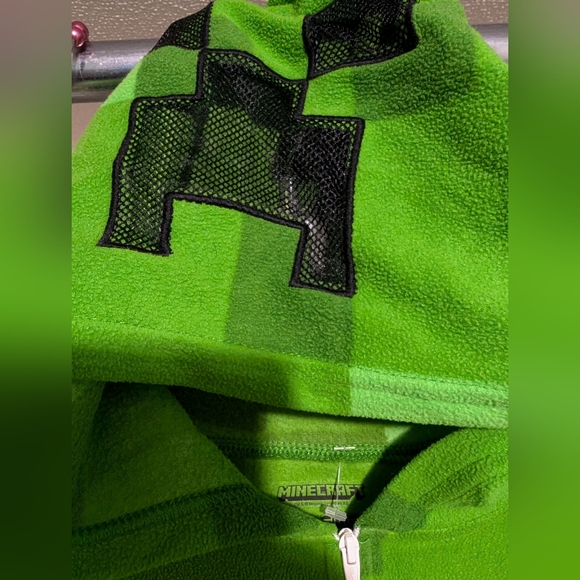 Minecraft boys pajamas w hoodie sz 12 - Picture 4 of 6